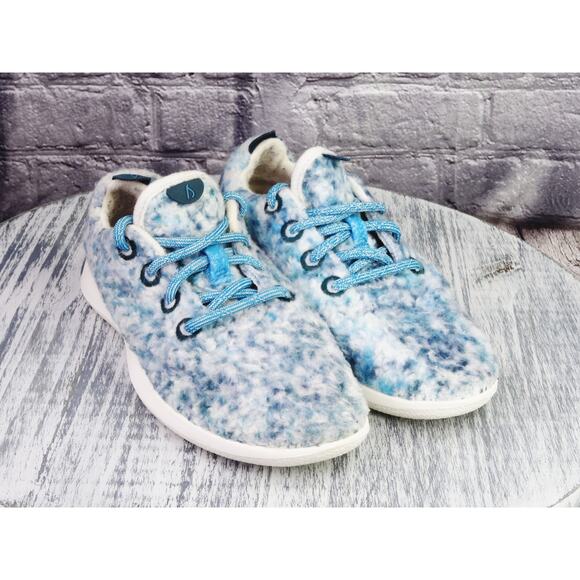 Allbirds Wool Runner Fluffs Teal Women 6 Used In Very Good Condition - Picture 1 of 12